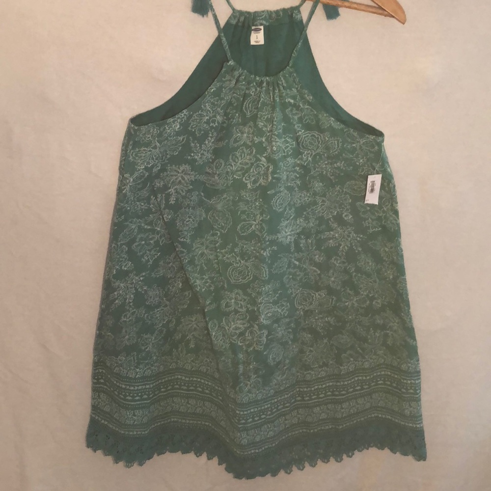 Old Navy Turquoise Floral Print Dress